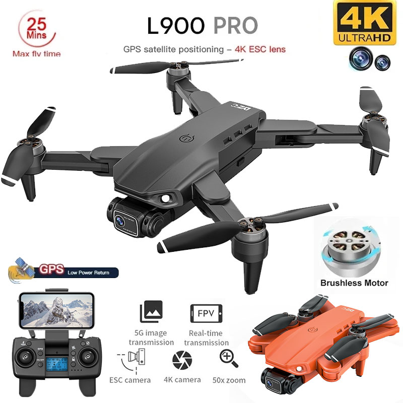 Drone Ae Rc - L900 Pro Drone mainan kamera ganda