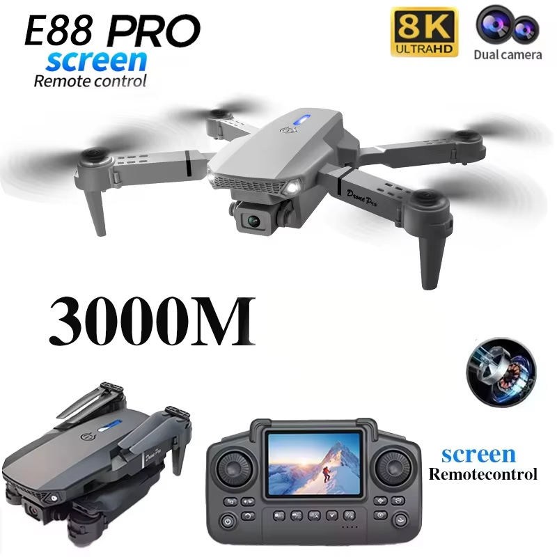 Drone E88 Rc Quadcopter - Drone E88 Baru 2026 Kamera 8K