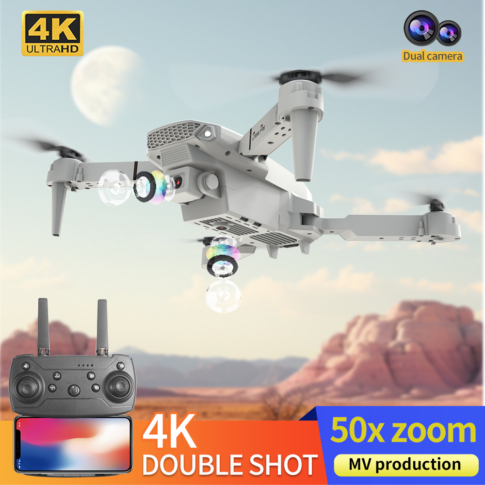 2026 BARU E88 Drone Profesiona - Drone E88 Rc Quadcopter ulasan dan harga