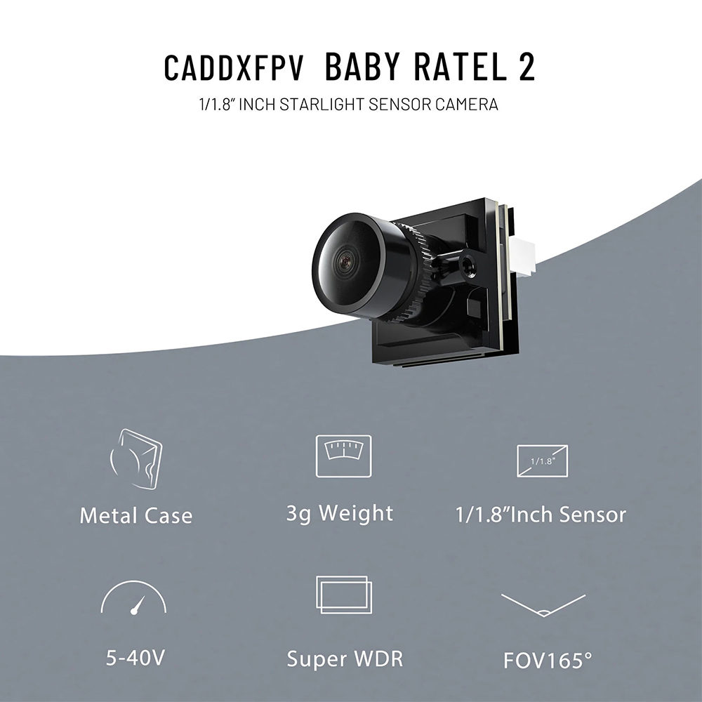 CADDX Kamera Micro FPV Ratel 2 - Drone Ae Rc ulasan dan harga