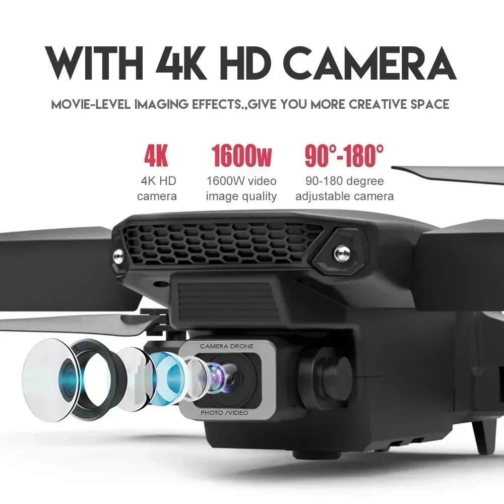 E88 Pro Drone FPV kamera sudut - Drone Ae Rc ulasan dan harga